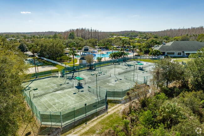 Tennis courts at the Heritage Isles Golf & Country Club.