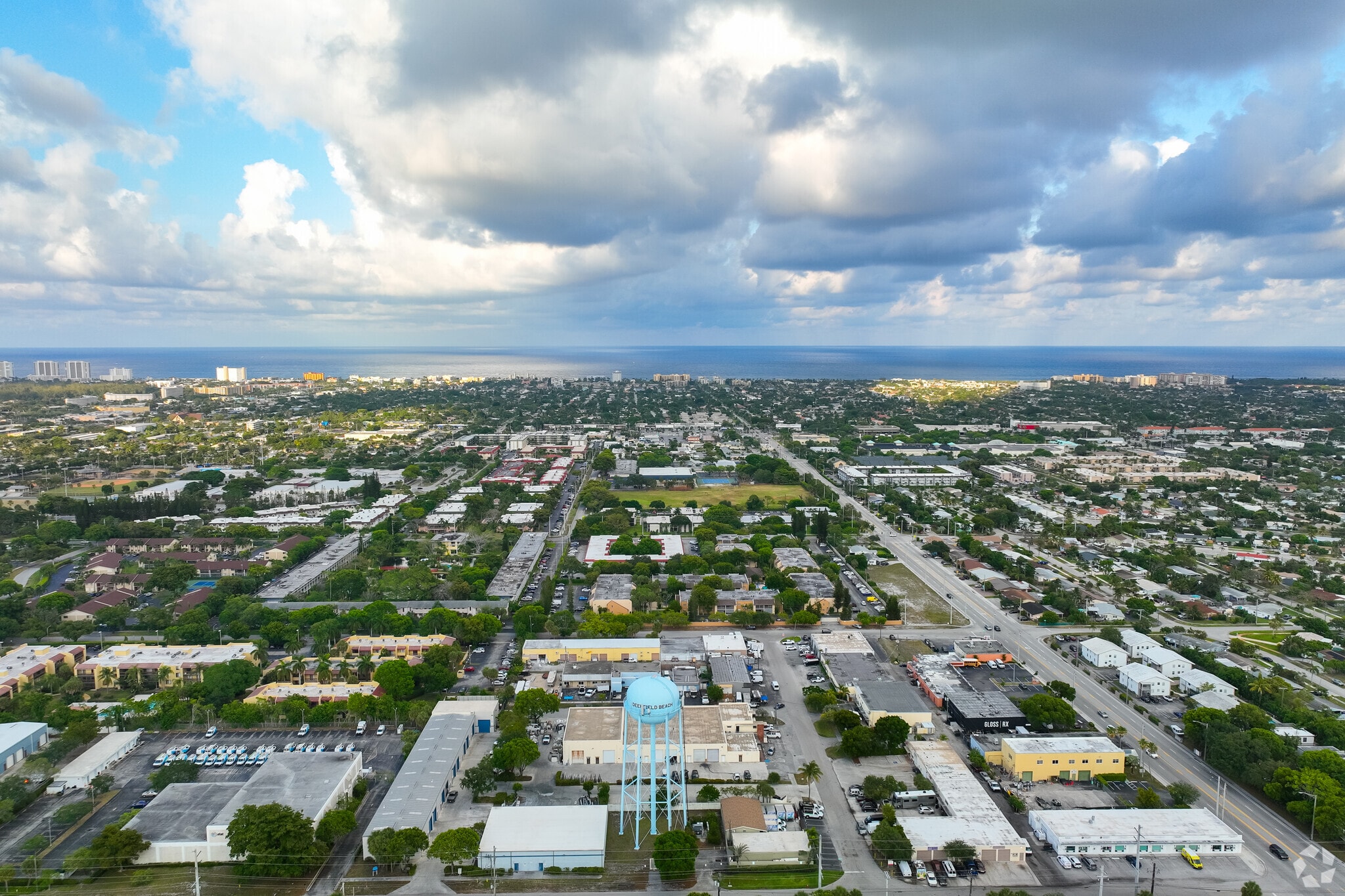 Aerial view of the Fairlawn neighborhood.