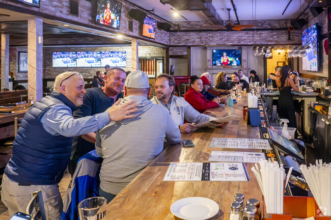 Brixx and Barley in nearby Long Beach offers classic American cuisine in a sports bar setting.