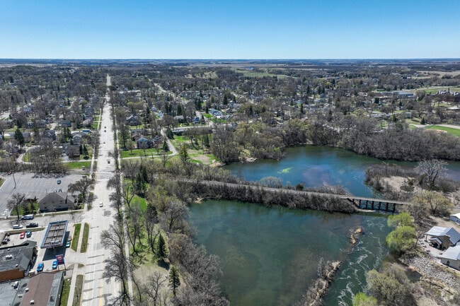 The Otter Tail River Reservoir runs through the heart of Fergus Falls.