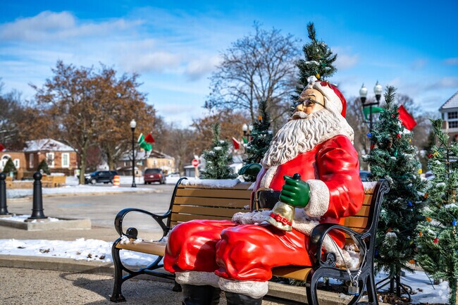 Holiday decor is everywhere in Greendale.