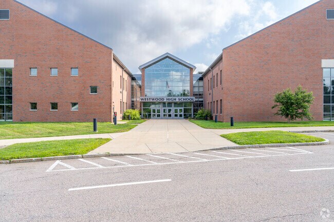Westwood High School, located in Westwood, Massachusetts.