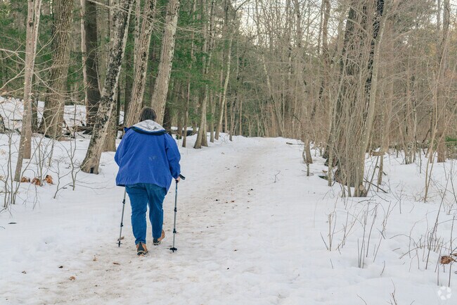 Locals have many trails that they can enjoy year round with the right seasonal equipment.