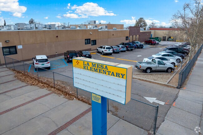 Signage at La Mesa Elementary.