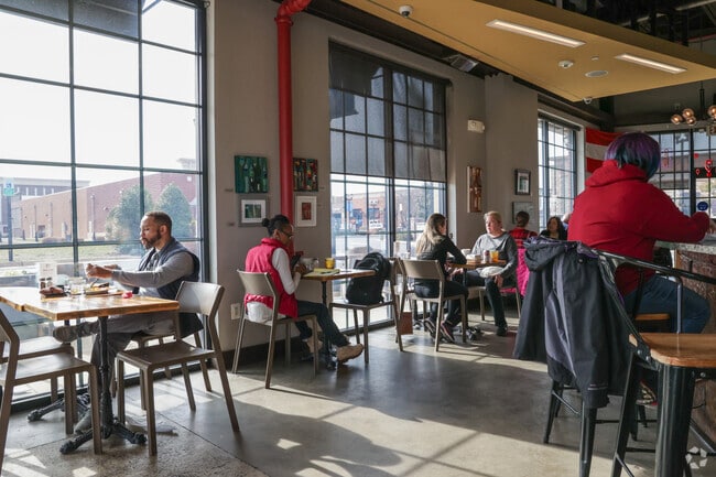 Enjoy a cup of joe or cocktail at Trummer's Coffee & Wine Bar in Gainesville.