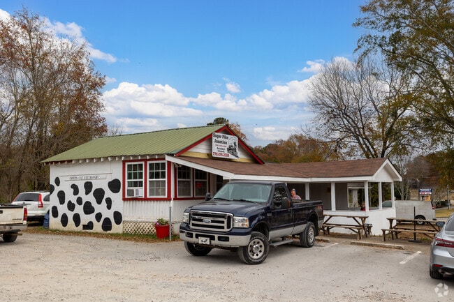 Union Hill has a great local burger place called Sugar Pike Junction.
