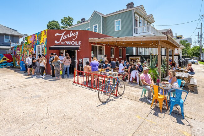 Turkey and the Wolf is a playful option for sandwiches & cocktails near the Irish Channel.