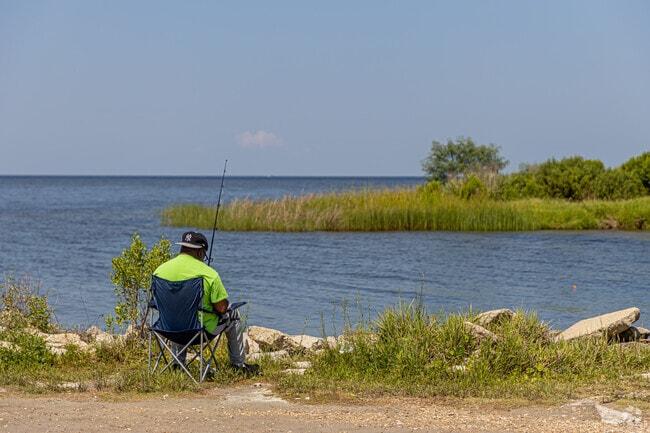 Fishing in Lake Pontchartrain at Big Branch Marsh National Wildlife Refuge is popular.