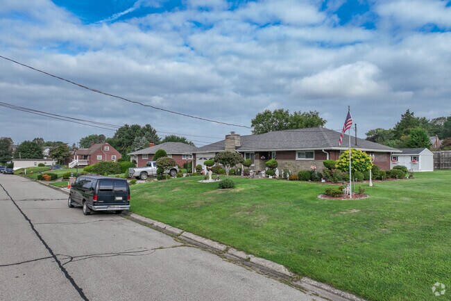 The neighbors in Harmar Township have their houses nicely decorated.