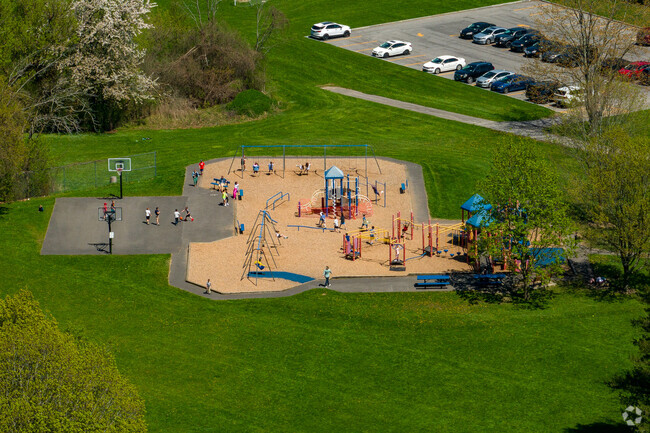 Kids come to the playground for fun at Split Rock Elementary.