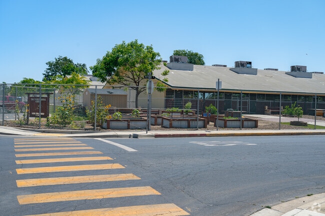 There is an edible school garden at Palm Ave Middle School.