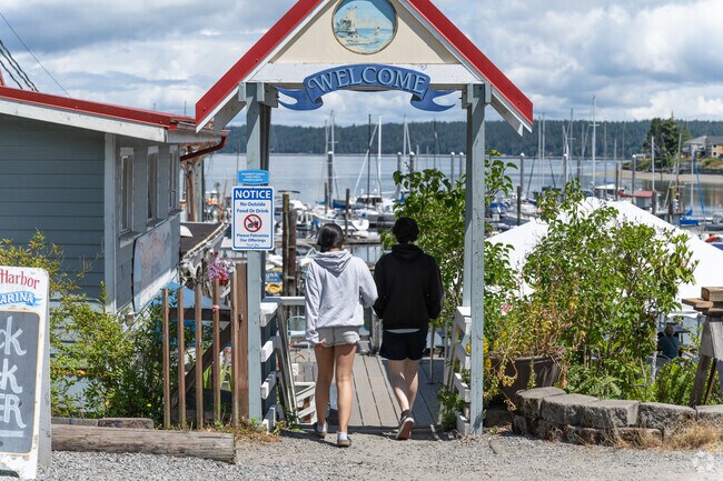 The Boston Marina is the focal point of Hanna Place.