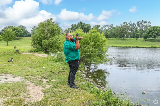 Fishing is always an option at Carol Williams Pond in Rosewood.