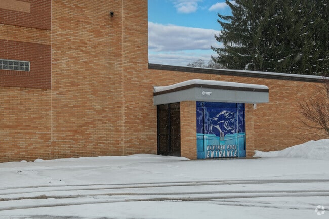 Panama Elementary School is adjacent to the swimming pool at the Panama Central School.