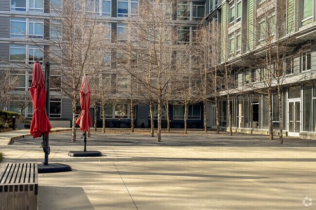 Behind Waterfront Academy