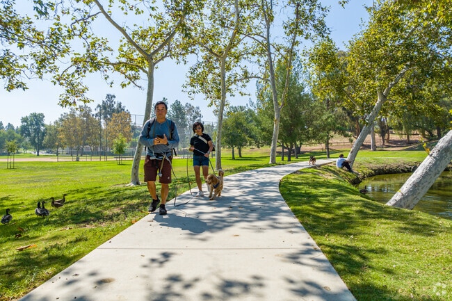 There are many places for outdoor activities in Cal State Fullerton for nice walks.