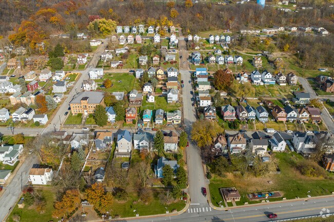 The homes of Freedom are modest and set on hilly streets.