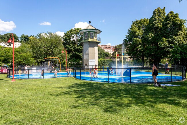 Louis Engle Park is the place to be in Ossining on a hot day.