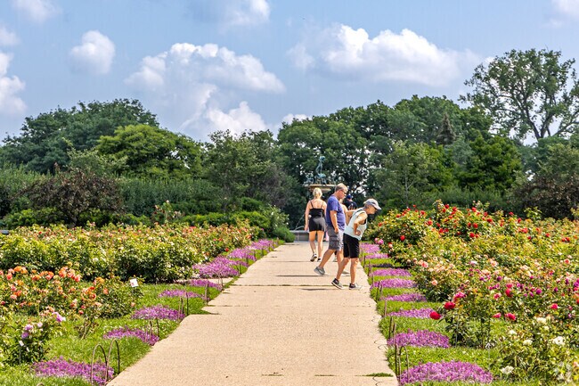 The Lyndale Park Rose Garden is the second oldest public rose garden in the United States.