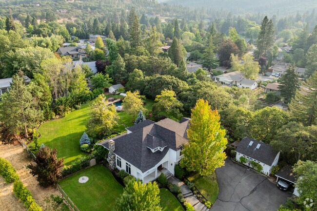 Homes are commonly secluded by foliage in Mountain Ranch.