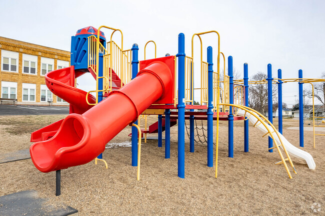 Mead Elementary School has a small playground for students.