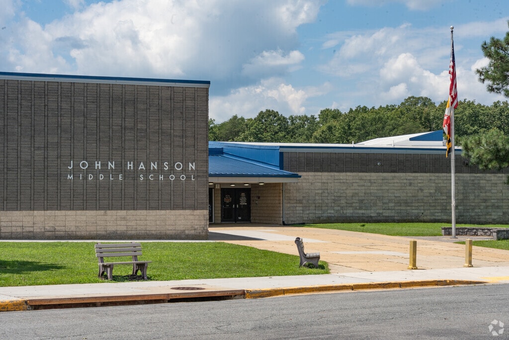 John Hanson Middle School building in Waldorf.