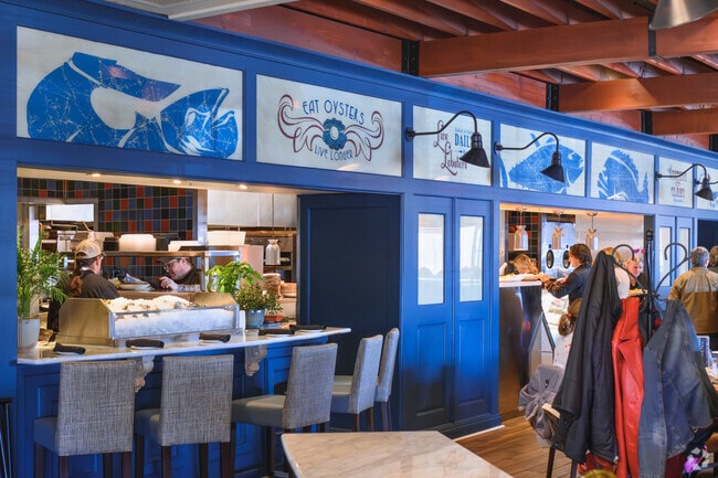 The raw bar at Mitchell's Fish Market in Northside Lansing at the Eastwood Towne Center.