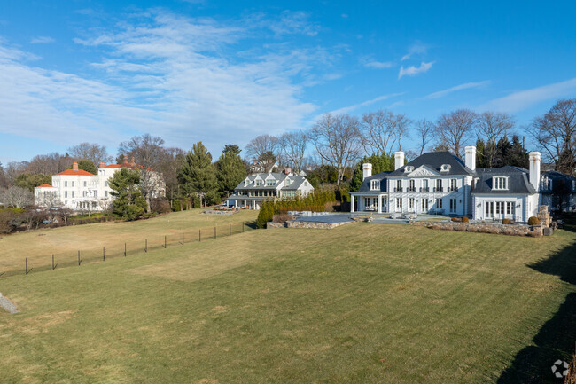 Along the water in Southport you can find large homes one stately lots.