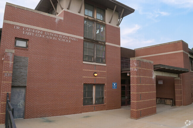 Dr. Catherine Ellison-Rosa Parks Early Education School is located in the Mattapan neighborhood.