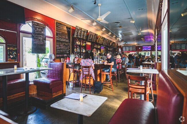 Stop for a glass of wine at The Delachaise Wine Bar.