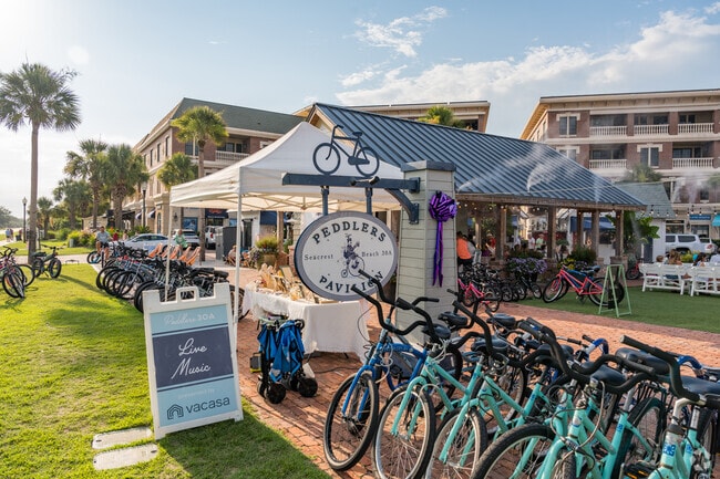 Peddlers Pavilion can be found on Highway 30A with bike rentals for all.