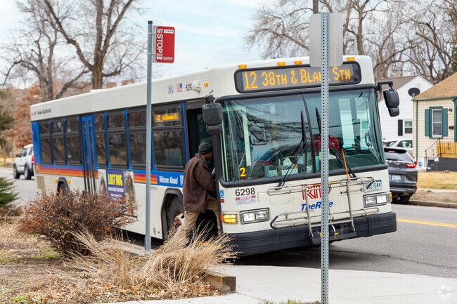 Hope on an RTD bus to get around town in Rosedale.