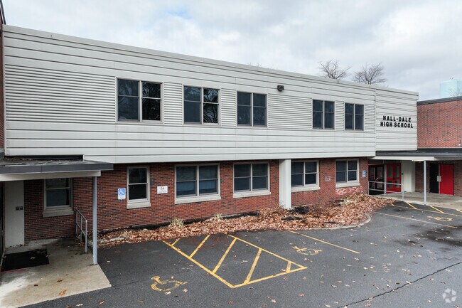 Hall-Dale High School serves students from grades 9-12.