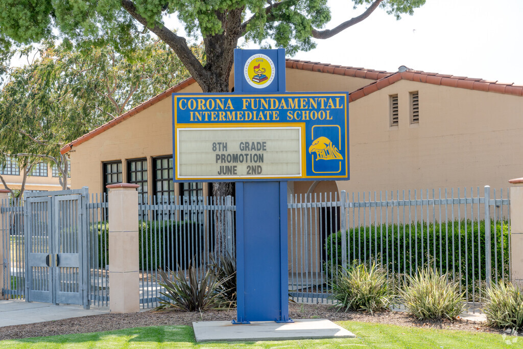 Corona Fundamental Intermediate School is a magnet school located in Corona, CA.
