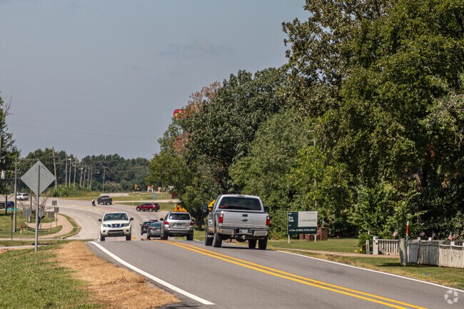 The Little Flock neighborhood is moments away from I-49, via Highway 72.