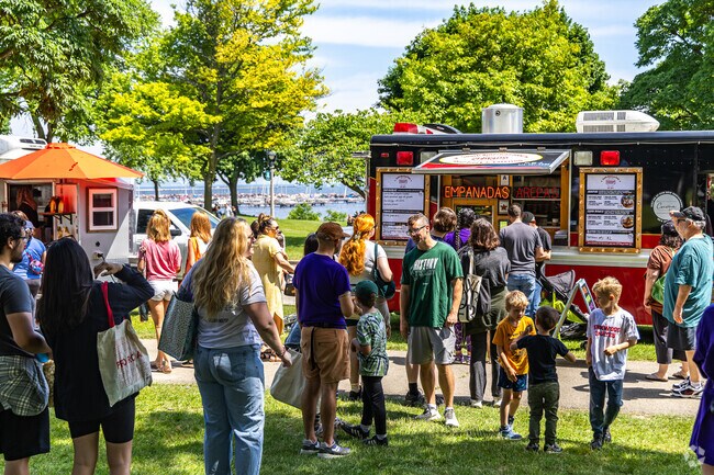 Empanadas by the Lake at the   South Shore Farmer's Market is a great way to start your day.