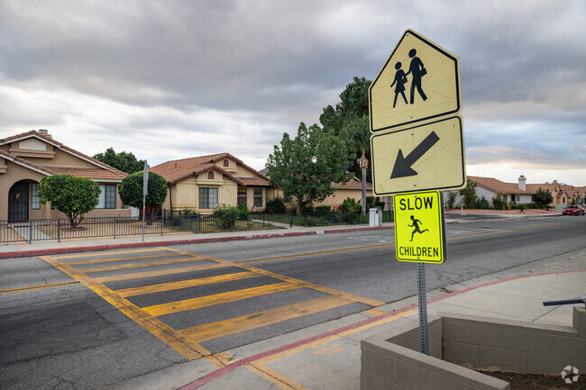 Kids can cross safely at Fruitvale Elementary School in Hemet.