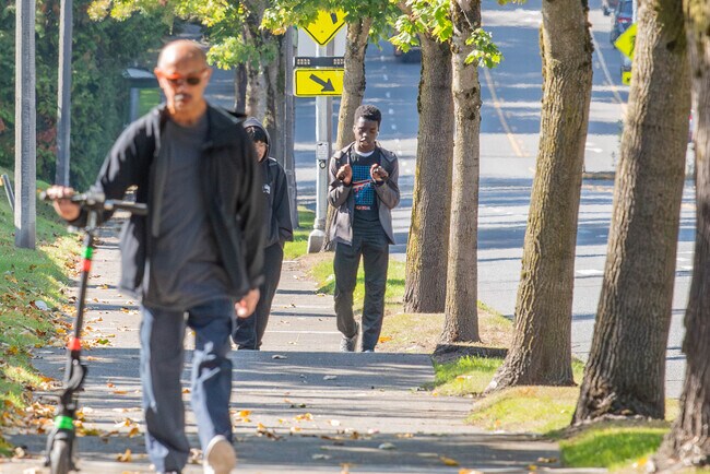 Alderbrook has great public sidewalks which makes the area walkable.