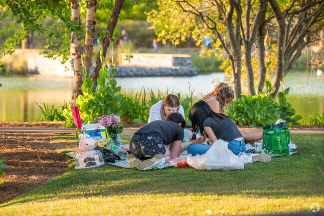 Catch some shade and enjoy the green spaces in Railroad park in Parkside.