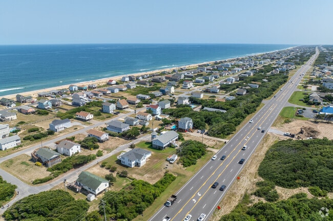 Kitty Hawk is a small community east of highway 158 in the Outer Banks.