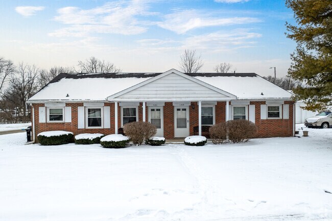 Twin homes along York Prairie Creek offer affordable multi-family living in Western Oaks.