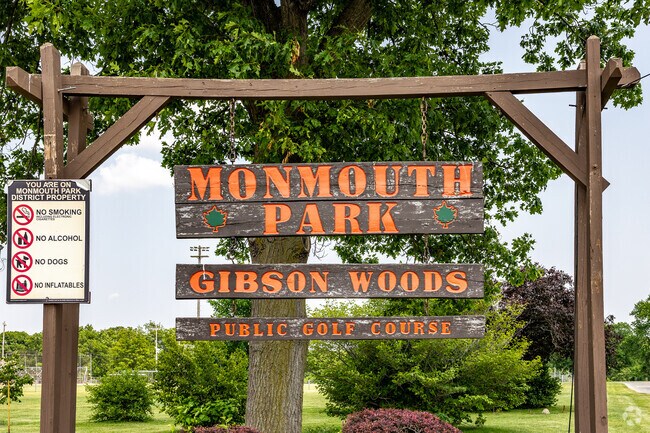 Monmouth Park is home to a playground, golf course, and a popular gazebo.