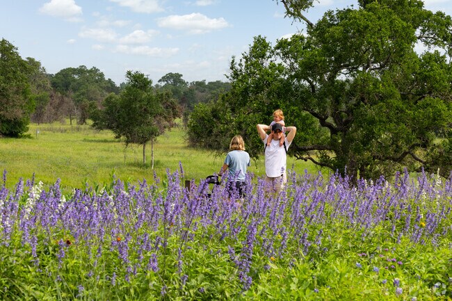 Families can take a stroll through the gardens at the Lady Bird Wildflower Center near Circle C.