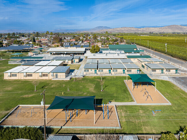 Looking North from the campus of Palm Elementary School towards the homes of Orosi.