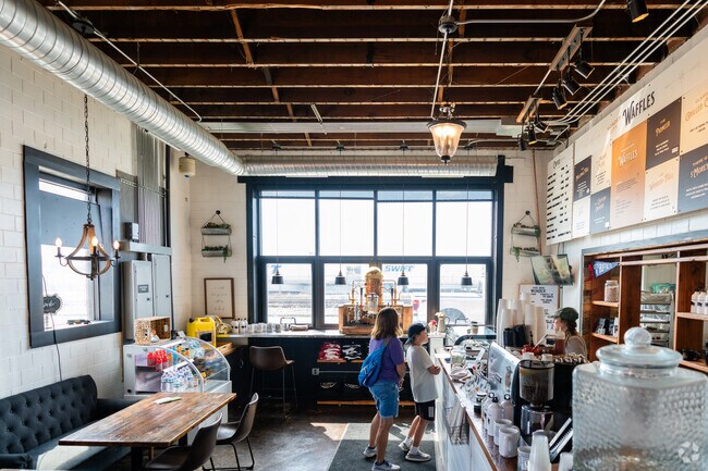 The waffle toppings at Wonder Coffeehouse in First Ward range from chicken to S'mores.