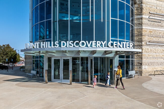 Families in Manhattan head to Flint Hills Discovery Center, a museum and science center.