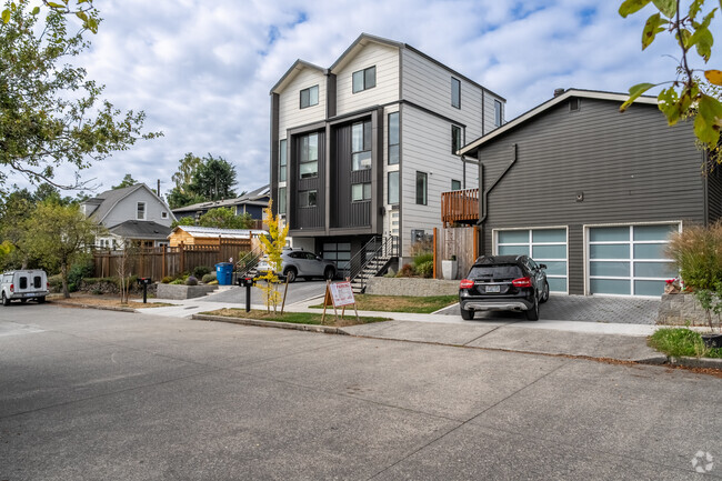 Row of homes in the Atlantic neighborhood in south Seattle.