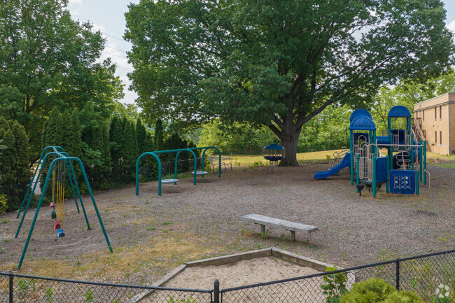 Playground at St. Isidore Catholic Elementary school on Spring Ave in Grand Rapids, MI.