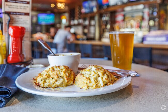 Head to Pappa's Restaurant in Glen Burnie for their double crab cake platter and house brew.