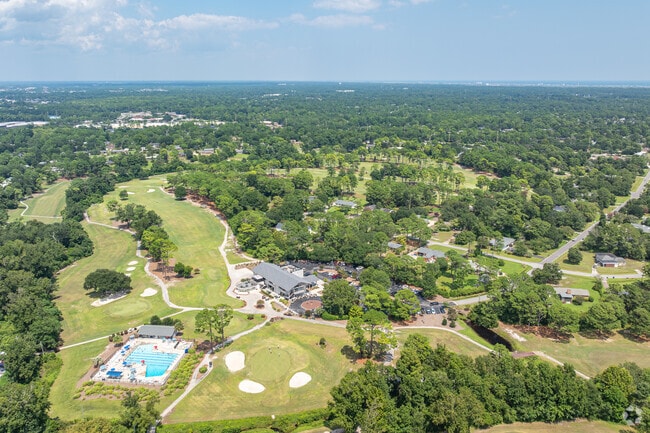 Wrightsville Beach can be seen from above Pine Valley.